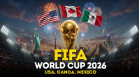 Black Futuristic FIFA World Cup 2026 Digital Display Video Цифровой дисплей (16 : 9) template