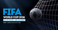 Black Futuristic FIFA World Cup 2026 Facebook Shared Image Video template