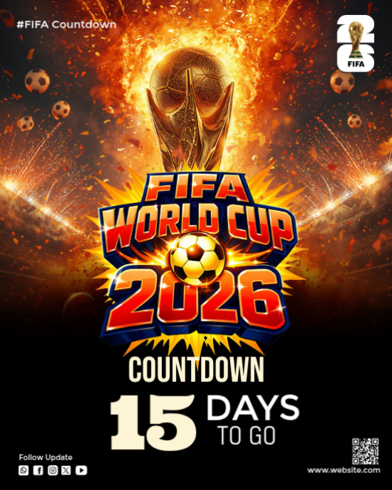 Fifa World Cup 2026 Countdown Template | PosterMyWall