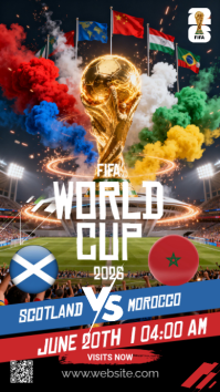 Black Futuristic FIFA World Cup Match Instagram Story Indaba yaku-Instagram template