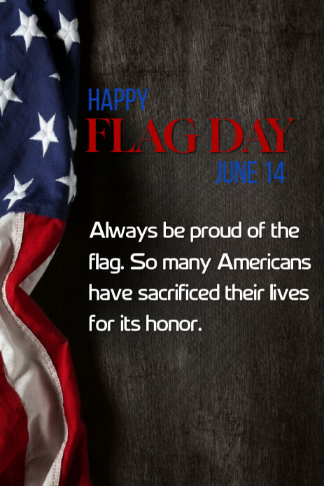 Black Futuristic Flag Day Pinterest Graphic template