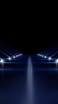 Black Futuristic Futuristic Blue Neon Runway Background Digital Display (9:16) template