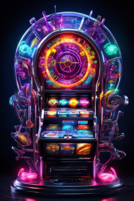 Futuristic Slot Machine Posters Template | PosterMyWall