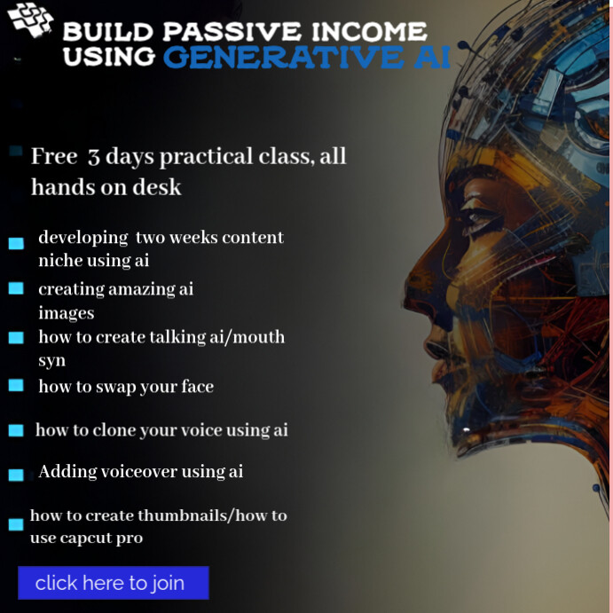 Black Futuristic Generative Ai Instagram Post template