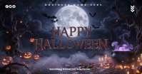 Purple Halloween Celebration Isithombe Esabiwe ku-Facebook Template