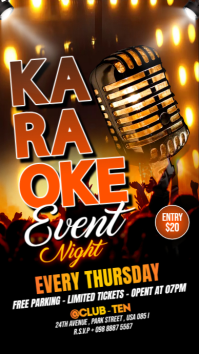 Sort Karaoke Event Instagram Story Template