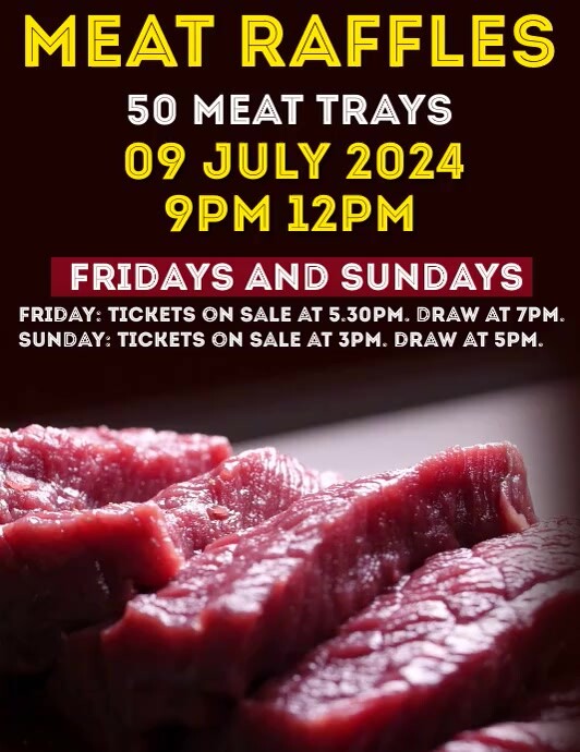 Copia de Black Futuristic Meat Raffle Flyer (us Letter | PosterMyWall