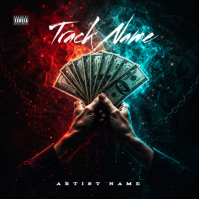 Black Futuristic Music Album Cover Album Cover Portada de Álbum template