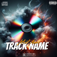 Black Futuristic Music Album Cover Album Cover ปกอัลบั้ม template