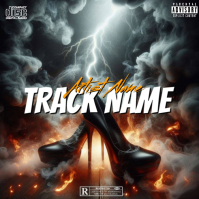 Black Futuristic Music Album Cover Album Cover Albumcover template