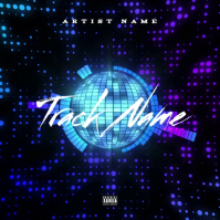 Black Futuristic Music Album Cover Album Cover Video template