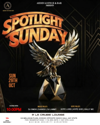 สีดำ Nightclub Event Instagram Portrait Template
