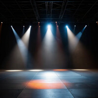 Black Futuristic Spotlights Moments Instagram Post template