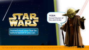 Black Futuristic Star Wars Digital Display template