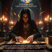 Noir Tarot Reading Services Instagram-opslag Template