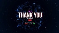 Black Futuristic Thank You  Digital Display (16:9) template