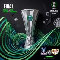 Black Futuristic UEFA Conference League Final Square Video Kvadrat (1:1) template