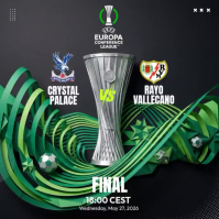 Black Futuristic UEFA Europa Conference League Final Instagram Post Video Instagram-opslag template