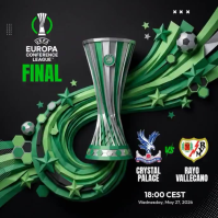 Black Futuristic UEFA Europa Conference League Final Instagram Post Video Instagram-bericht template