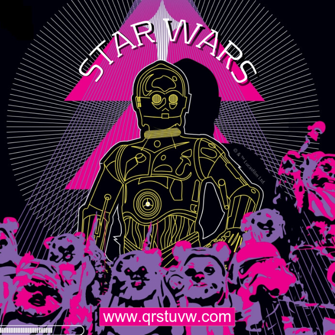 Black Futuristic Vaporwave/edgy/deathstar/luke Skywalker/luminous/glowing/jedi/disney Stars Wars Log Instagram Post template