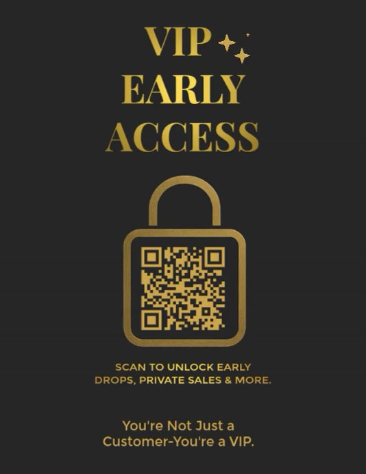 White Vip Access A4 Template | PosterMyWall