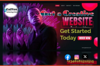 Black Futuristic Website Banner Ad Poster Poster template