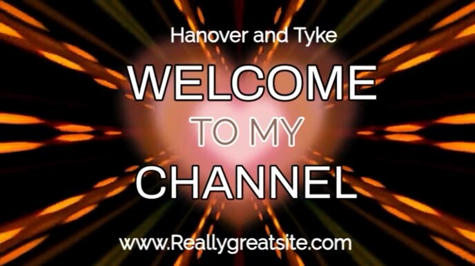 Black Futuristic Welcome To My Channel  Digital Display (16:9) template