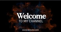Black Futuristic Welcome Video  Facebook Ad template
