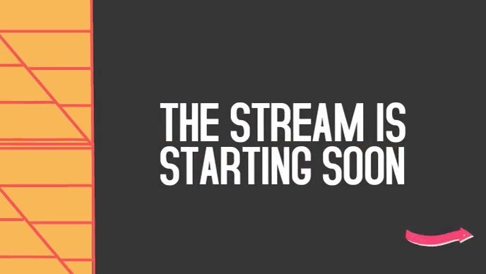 Plantilla de Black Futuristic Youtube Live Stream Loading | PosterMyWall