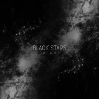 Black Galaxy CD Album Cover Stars Dark Video Persegi (1:1) template