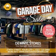 Black  Garage Day Sale  Instagram Post template