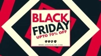 Black Geometric Black  Digital Display (16:9) template