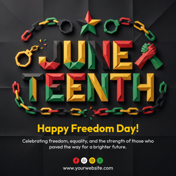 Juneteenth Celebration Template | PosterMyWall