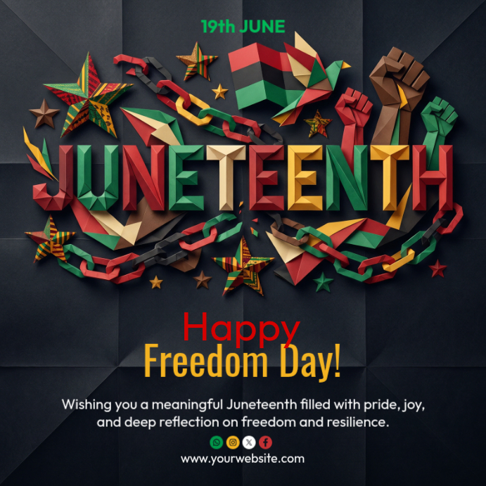 Juneteenth Celebration Template | PosterMyWall