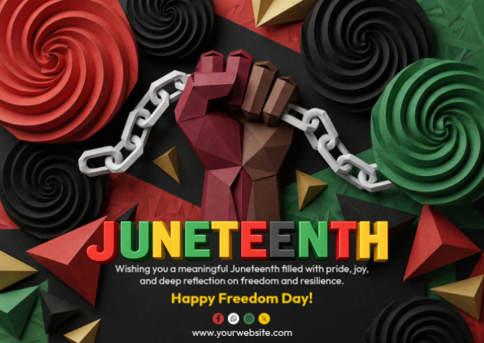 Juneteenth Celebration Template | PosterMyWall