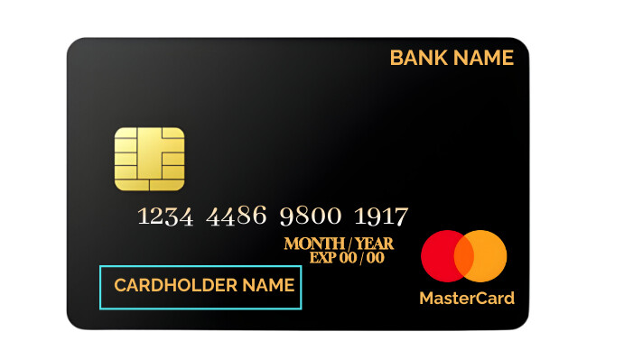 Black Geometric Mastercard Presentation (16: Template | PosterMyWall