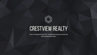 Zwart Real Estate Business Card Visitekaartje Template - Page 1