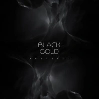 Black Gold Abstract CD Album Cover Video Square (1:1) template
