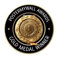 Black Gold Badge Award Medal Trophy Logo Maker 徽标 template