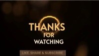 Black Gold Maximalist Thank For Watching  Youtube Thumbnail YouTube-miniature template