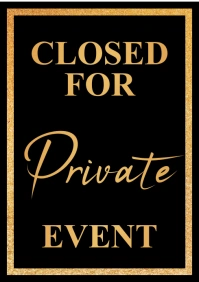Black Gold Modern & Minimal Closed For Privat A2 template