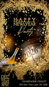 Sort New Year Party Rolka Instagram Template