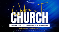 Black Church Welcome Цифровой дисплей Template