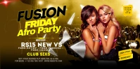 Black Gradient Club Party  Eventbrite Banner template