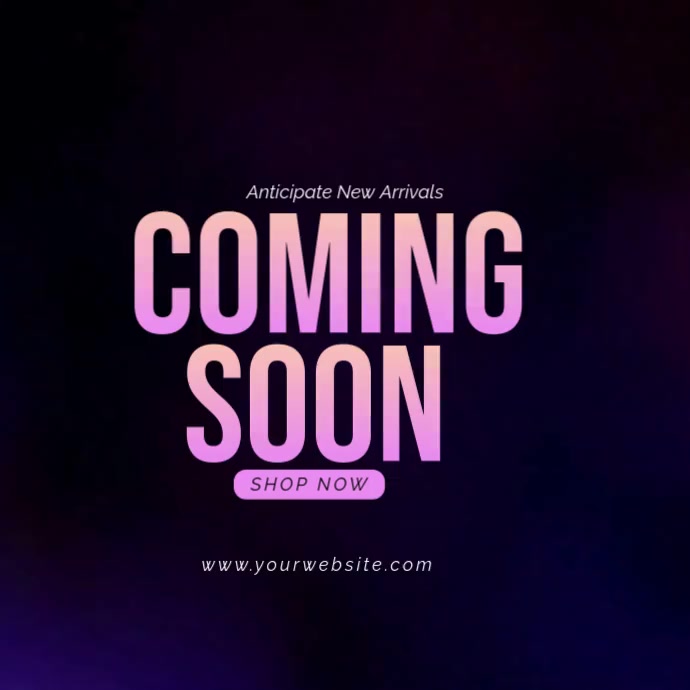 Modèle Black Gradient Coming Soon Instagram Post | PosterMyWall