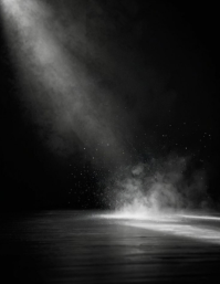 Black Gradient Dramatic Performance Stage Background Flyer (us Letter) template