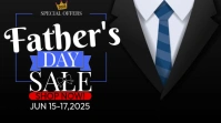 Black Gradient Fathers Day Sale Twitter Post Wpis na Twittera template