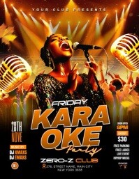 Hitam Karaoke Night Event Iflaya Template
