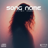 Black Music Album Cover Pochette d'album Template