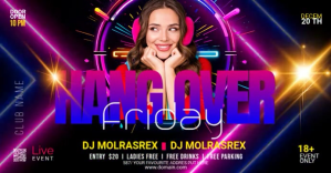 Black Gradient Night Club Party Facebook Event Facebook Event Cover template